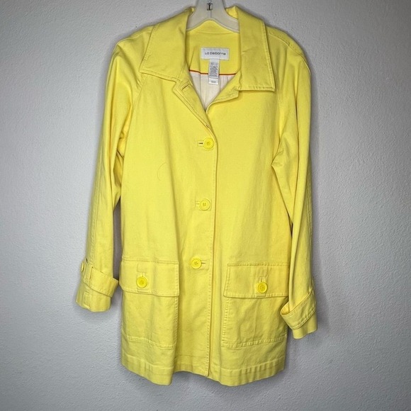 Vintage Liz‎ Claiborne Yellow Coat - Picture 5 of 7